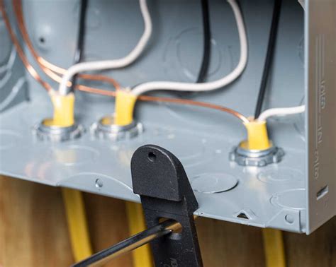 metal electrical box knockout|open knockouts on outlet boxes.